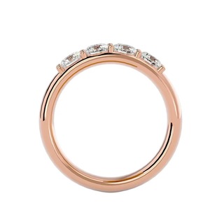 Bague unisexe élégante très demandée, finition plaquée or 14 carats, certifiée IGI, pour fiançailles, anniversaire, usage quotidien - Prix réduit - Product Image 1