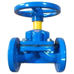 Vanne à diaphragme en plastique C-Way, norme DIN, taille de port 1 pouce, commande manuelle, haute température, application industrielle pour le service des huiles - Product Image 1