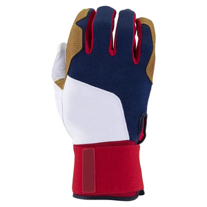 Guantes de Bateo de Béisbol Personalizados en Color, Talla y Logotipo, con el Mejor Diseño, Transpirables, Antideslizantes, de Cuero Liso y Tejido, para Uso Profesional - Product Image 2