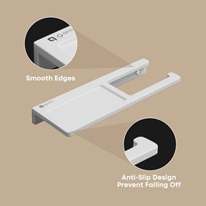 Porte-mouchoirs élégant avec étagère intégrée pour téléphone portable, fixation murale, accessoire de salle de bain professionnel pour hôtels et commerces - Product Image 6