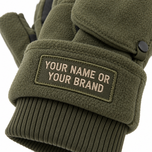 Guantes sin Dedos de Punto Verde Oliva con Cierre de Botón, Largos hasta la Muñeca, Cálidos para Uso Diario, Estilo Invernal, Lisos, de Acrílico y Algodón - Product Image 5