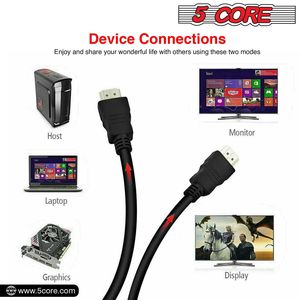Alta velocidad para Cable HDMI 6 pies de largo 18Gbps versión 2,0 4K Cable de computadora 60 Hertz HDR Roku TV HDTV PS5 Blu Ray Audio Video - Product Image 2