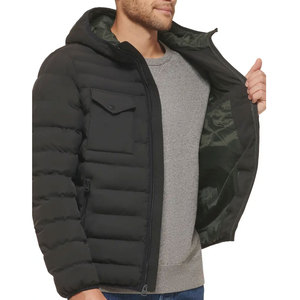 Mens Stand Collar Puffer Jacket Quilted Winter <b>Bubble</b> <b>Coat</b> Warm Insulated Fashion Outerwear for Casual Outdoor Use - Product Image 4