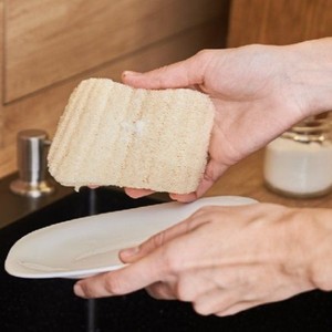 Restaurant Loofah Dish Sponge Natural Plant Fiber Kitchen Cleaning Pad Reusable Dish Scrubber for Commercial Kitchen Supplies - Product Image 4