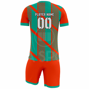 Eco Friendly Professional <b>Soccer</b> Uniform Set Custom Jersey Shorts Breathable Moisture-Wicking Team Numbers Performance Teamwear - Product Image 3