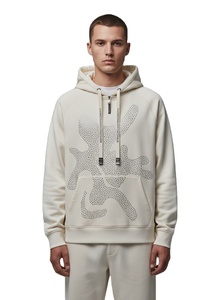 Sweat à capuche OEM en coton épais 480 g/m² avec strass, pour homme, délavé à l'acide, style vintage, coupe oversize, streetwear, marque privée - Product Image 1