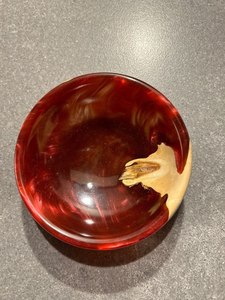 Resin wood serving bowl handmade <b>epoxy</b> decorative fruit bowl modern kitchen home decor <b>table</b> centerpiece - Product Image 4