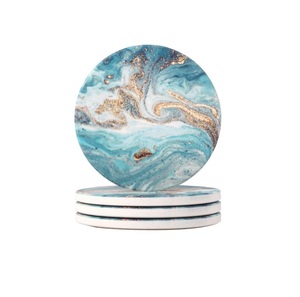 Juego de 6 Posavasos de Mármol - Decoración Moderna y Elegante para Mesa de Centro, Posavasos con Hermoso Diseño y Color - Product Image 3