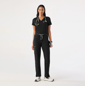 Ensemble de blouses médicales unisexe antimicrobiennes extensibles dans les 4 sens, 200 GSM, respirantes, écologiques, à séchage rapide, tricotées, pour détection par radiofréquence, pour hôpitaux (vente en gros) - Product Image 3