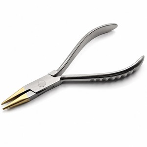 Snipe Nose Pliers Brass <b>Piercing</b> Tools Non Marring Jewelry Making Tool ZetomedPro - Product Image 1