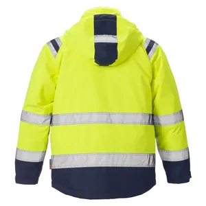 Winter Pattern Hi Vis Waterproof Softshell Safety Reflective <b>Jacket</b> High Visibility Work Wear for Fireworks Industry - Product Image 2