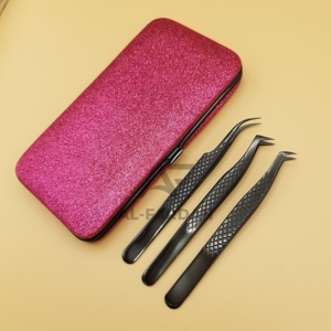 แหนบต่อขนตา Volume Lash สีดำพลาสม่า 65 90 องศา ปลายเรียวเล็ก ผลิตจากเหล็กกล้าไร้สนิมญี่ปุ่น รับทำโลโก้ตามสั่ง - Product Image 5