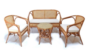 ชุดโซฟาหวายพร้อมโต๊ะกาแฟ CINAMON LIVING SET สุดฮิต ดีไซน์เก๋ ทันสมัย เหมาะสำหรับห้องนั่งเล่นสไตล์มินิมอล ใช้ได้ทั้งในบ้านและโรงแรม - Product Image 2