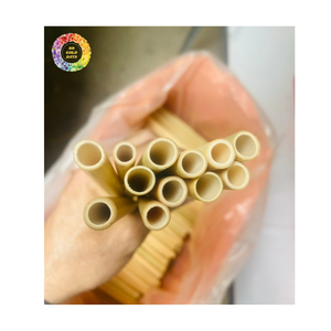 Pailles à boire en bambou en gros, fournisseur de vaisselle écologique durable, pailles à boire en bambou jetables et compostables - Product Image 1
