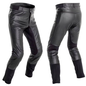 Pantalones de Cuero Negros para Motocicleta, Estilo Biker, Resistentes al Viento, Transpirables, Anti-UV, Tallas Grandes, Duraderos, Personalizables con Logotipo - Product Image 4