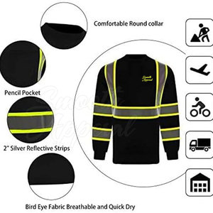 Chemises de sécurité imperméables et durables pour les longues heures de travail, environnements professionnels, vêtements de travail haute visibilité - Product Image 4
