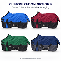 Couverture de cheval en polaire et nylon imperméable personnalisée, pour le dressage, toutes saisons, matelassée, vente en gros, couverture d'écurie équine, OEM, marque privée