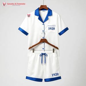 ชุดนอนสตรีเซตต้า ฟิ เบต้า โซโรริตี้เสื้อแขนสั้นและลายสก๊อตความยาวสั้นฤดูใบไม้ร่วงฤดูหนาวฤดูใบไม้ผลิชุดนอนหญิงแฟชั่น - Product Image 2