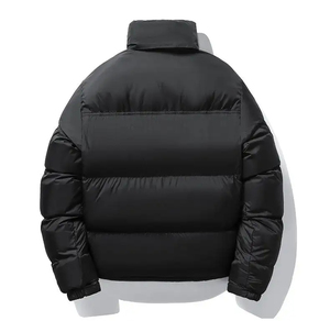 Chaqueta de Invierno para Hombre con Capucha, Acolchada, Resistente al Viento, con Relleno Grueso de Poliéster, Cierre de Cremallera, Forro de Piel Sintética - Product Image 5