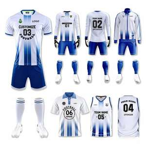Maillot de football respirant à manches courtes imprimé par sublimation, uniforme d'équipe, vêtements de sport d'entraînement, kits de football - Product Image 3