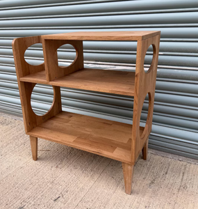 Table console d'appoint en bois massif recyclé de style moderne avec trois tiroirs pour l'ameublement de la maison, l'entrée, l'atelier ou l'appartement - Product Image 6