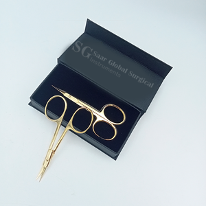 Tijeras de Precisión Rectas de Acero Inoxidable de Grado Médico, Plegables, con Logotipo Personalizado, Duraderas, para Manicura, Cosmética y Uñas para Adultos - Product Image 2