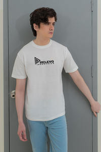 Camisetas Lisas Personalizadas para Hombre, Camisetas de Algodón de 220g, Cuello Redondo, Manga Corta, Estampadas, para Fitness, Camisetas Lisas de Jersey 100% Algodón - Product Image 3