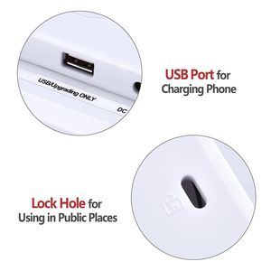 8 Inch White LCD Desk & <b>Table</b> <b>Clock</b> - Product Image 5