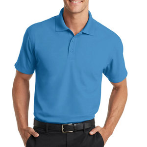 Polo à manches courtes pour homme, couleur unie, tissu piqué, boutons sur le devant, style décontracté, longueur normale, respirant, tricoté - Product Image 6