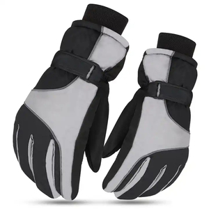 Gants de ski d'hiver professionnels imperméables et coupe-vent avec intérieur en polaire, équipement durable pour l'utilisation par temps froid - Product Image 3