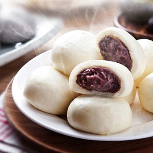 [MILWON] Pan coreano al vapor con pasta de frijol rojo, set de 3 panes al vapor Anheung de colores - Product Image 3