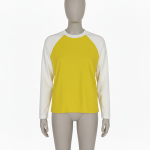 Camisetas de béisbol deportivas de algodón para mujer al por mayor, con logo personalizado, manga raglán 3/4, corte ajustado, estampado casual, tela de punto lisa, cuello redondo - Product Image 5