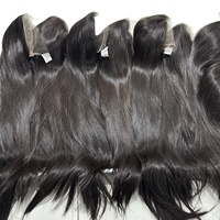 Meilleure qualité cheveux bruts dentelle frontale perruque HD droite perruque cheveux Transparent os droit meilleur prix donneur unique Super Double dessiné