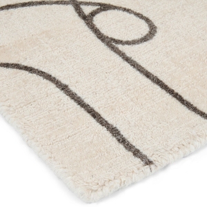 Tapis rectangulaire à motifs abstraits, moderne, en laine et polyester, tufté, résistant aux taches, pour salon - Product Image 2