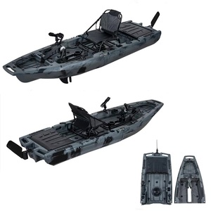 Nouveau Kayak Modulaire en Fibre de Carbone PU Durable de 3,1 à 4 Mètres avec Hélice Détachable et Pédale, Bateau de Pêche pour Une Personne - Modèle 2027 - Product Image 2