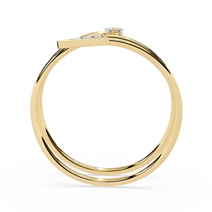 Women's Fashion Jewelry 18K Pure Gold Spiral <b>Ring</b> Beautiful Triangle Cluster Natural Round <b>Diamond</b> <b>Ring</b> For Fine Luxury <b>Rings</b> - Product Image 3