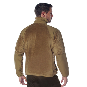 Men's Quarter-Zip Stand Collar <b>Fleece</b> <b>Jacket</b> Solid Color Casual Breathable Polyester Material Cotton <b>Lining</b> Regular Fit Winter - Product Image 3