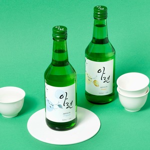 [So1ne Company] Soju ARYEON saveur prune, spiritueux coréen 360ml, bouteille verte, liqueur filtrée au charbon de bambou - Product Image 2