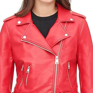 Veste d'hiver en cuir d'agneau noir véritable sur mesure, coupe ajustée, veste pour femmes - Product Image 6