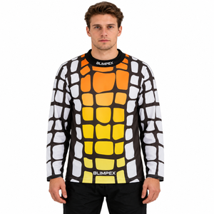 Camiseta de portero sublimada personalizada para hombre, camiseta de entrenamiento de fútbol de manga larga con diseño de escamas de reptil, ropa de equipo OEM - Product Image 1