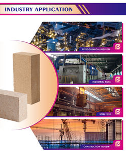उच्च एल्युमिना अपवर्तक ईंट एल्युमिना सीमेंट सामग्री मध्यम शुल्क भट्ठी में गर्मी प्रतिरोधी आग की ईंट - Product Image 5
