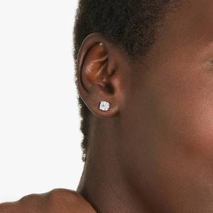 Pendientes Románticos de Plata 925 con Diamante Moissanita, Corte Redondo Brillante, Joyería Fina Elegante, Regalo Perfecto para Cumpleaños para Ella - Product Image 4