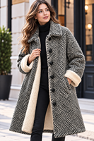 Pull en cachemire et laine pour femme, chaud et élégant, avec fourrure intérieure