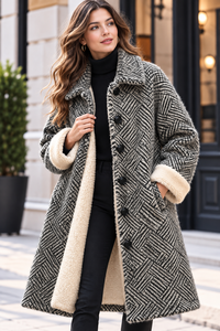 Pull en cachemire et laine pour femme, chaud et élégant, avec fourrure intérieure - Product Image 5