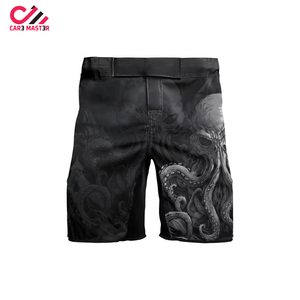 Créez vos propres shorts de boxe MMA, impression personnalisée du logo sur le devant, vêtements de combat en satin, short de Muay Thai respirant et à séchage rapide - Product Image 1