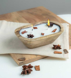New Design Wood <b>Candle</b> Dough Bowl Rectangular Shape Home Decoration Durable Material Wood Dough Bowl - Product Image 3