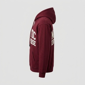 เสื้อฮู้ดผ้าฟลีซคอตตอน 100% ปักโลโก้ตามสั่ง OEM สำหรับฤดูใบไม้ร่วง พร้อมชุดวอร์มแบบมีฮู้ดสำหรับทุกเพศ - Product Image 5