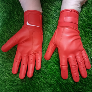100% Original Cowhide Cabretta Leather Baseball Batting <b>Gloves</b> Breathable Lightweight Anti-slip Custom Made Both Hands - Product Image 3
