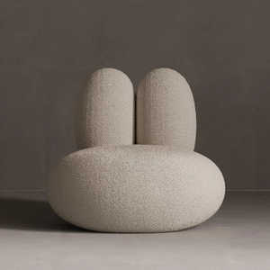 Pebblo Nest Ludique Postmoderne Accent Lounge Chair Pièce de déclaration moderne pour les intérieurs de salon et de chambre à coucher - Product Image 5