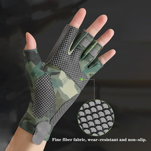Gants de pêche personnalisés à doigts complets, protection solaire, service OEM marque privée, antidérapants, vente en gros, export - Product Image 5
